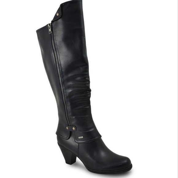 Womens Boots, knee high boots, black tall boots, rain boots, winter boots, shoes - Picture 1 of 9